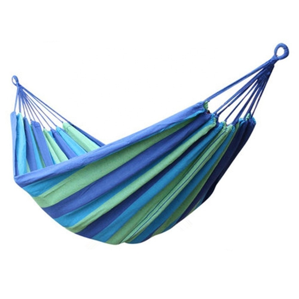 Single Size Best Sell Hammock Cotton Brazilian Camping Hamak With Carrying Bag and Tie Rope