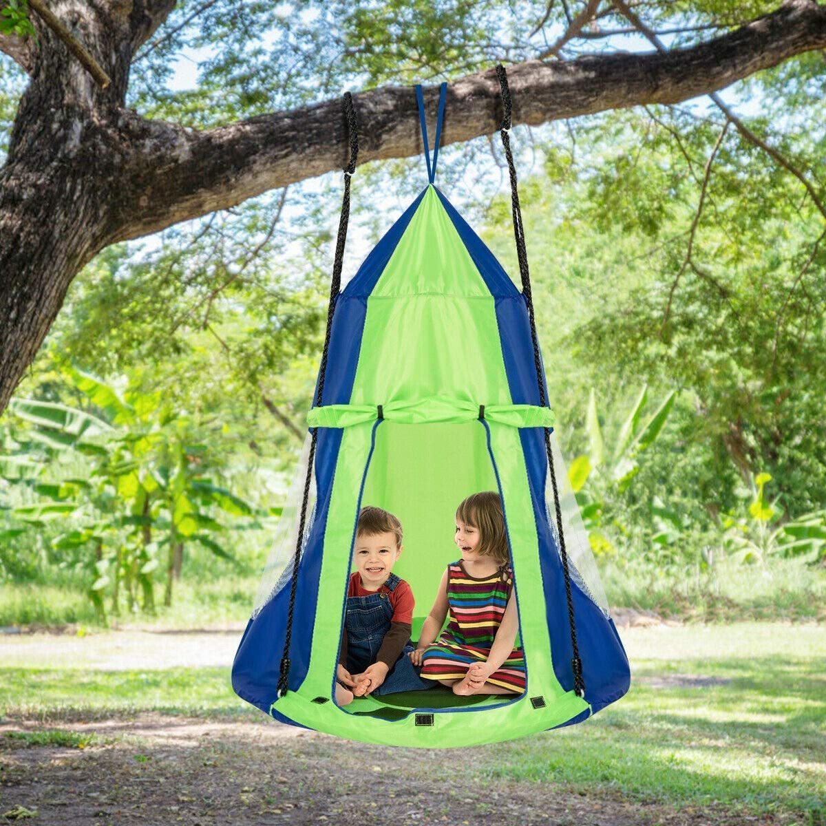 BODI Outdoor hammock children hanging nest chair tree tent for kids Spider Swing