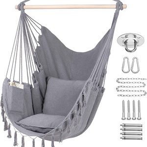 BODI Wholesale Gray Garden Large Swing Hanging Hammock Chair