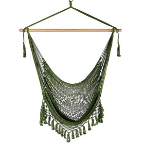 BODI Cotton Netting Green Garden Swing Hanging Bed Hanging Hammock Outdoor Furniture Swinging Hammock Chair