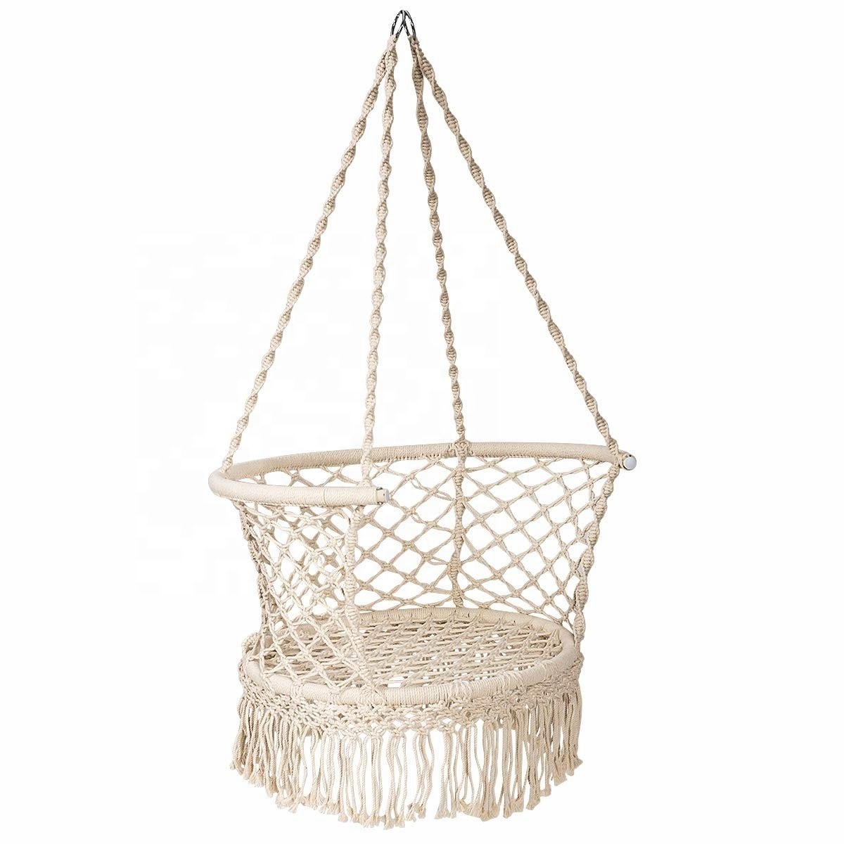 BODI Outdoor Indoor Handmade Custom Design Macrame Hanging Baby Adult  Rope Hammock Chair Swing