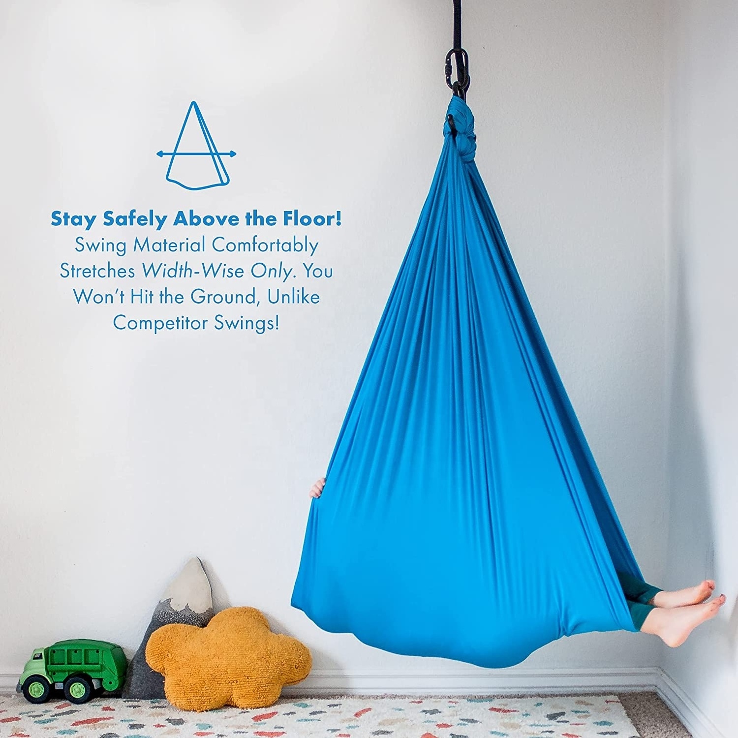 BODI Hot Sale Indoor Sensory Swing For Kids Single Layer Therapy Swing Children Hammock