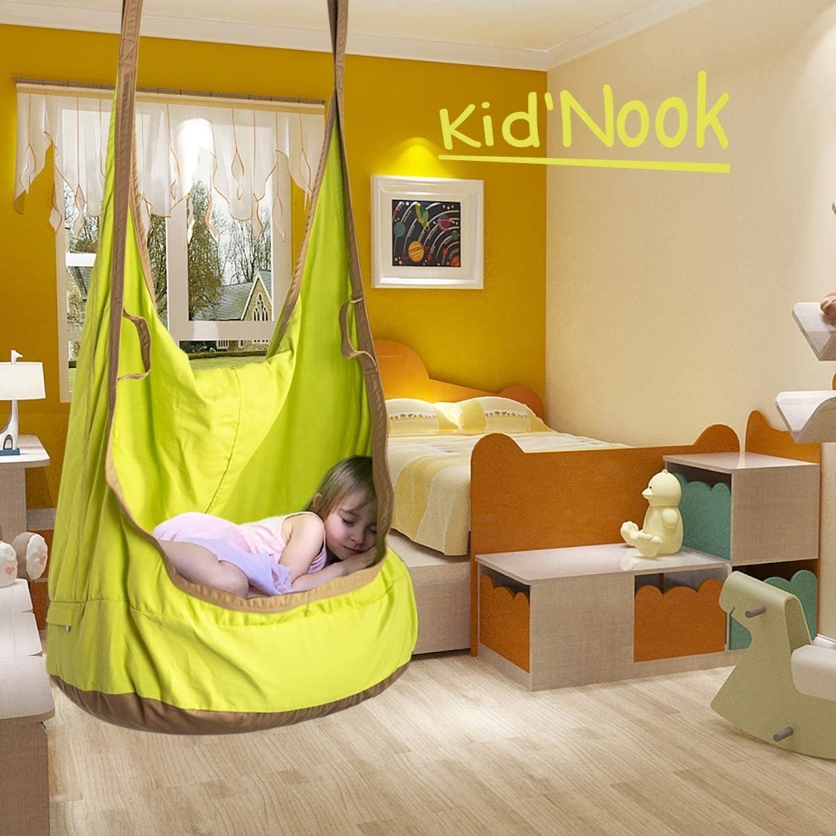 BODI Frog Folding Hanging Pod Swing Seat Indoor and Outdoor Hammock for Children to Adult