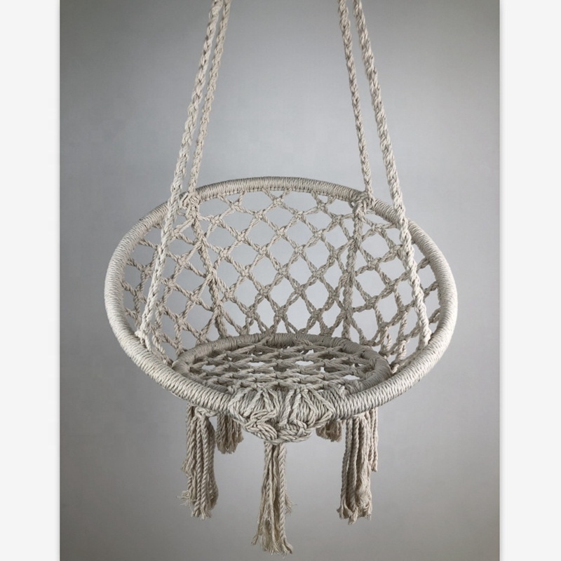 BODI  Macrame Hanging Pet Hammock Chair Small Round Kids Basket Swing Cat Dog Hammock Swing Chair