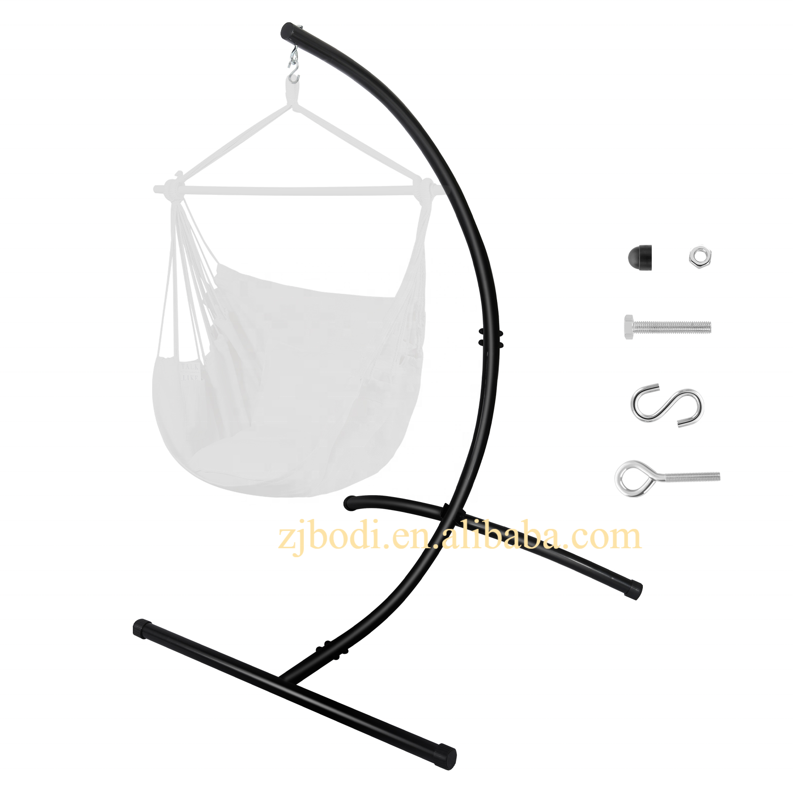 Adjustable hammock stand C Stand for Swing Chair Heavy Duty Steel Egg Chair Stand