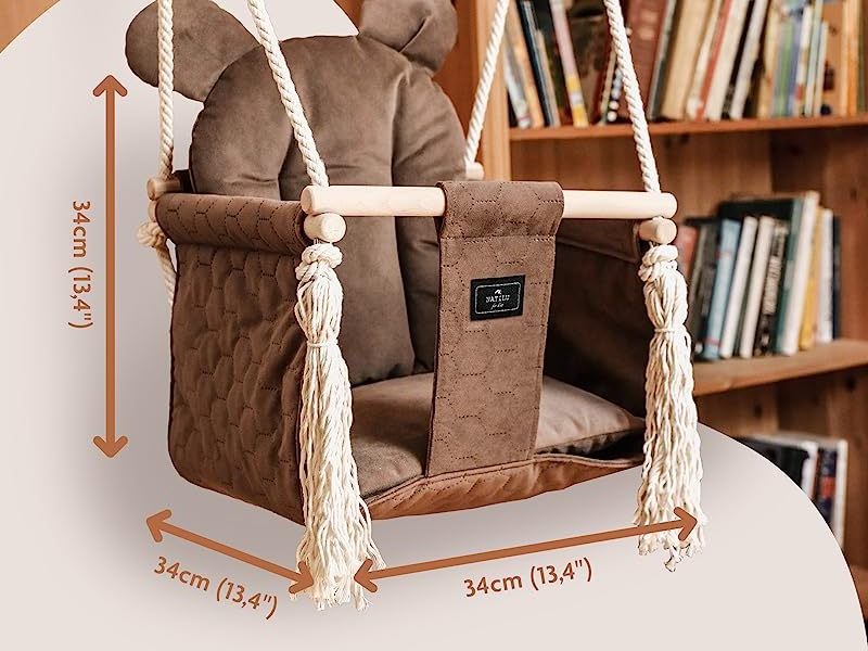 BODI  Toddler Sensory Swing Chair WIth Safety Belt  Indoor Outdoor Baby Swing Seat Children  Kids Hammock