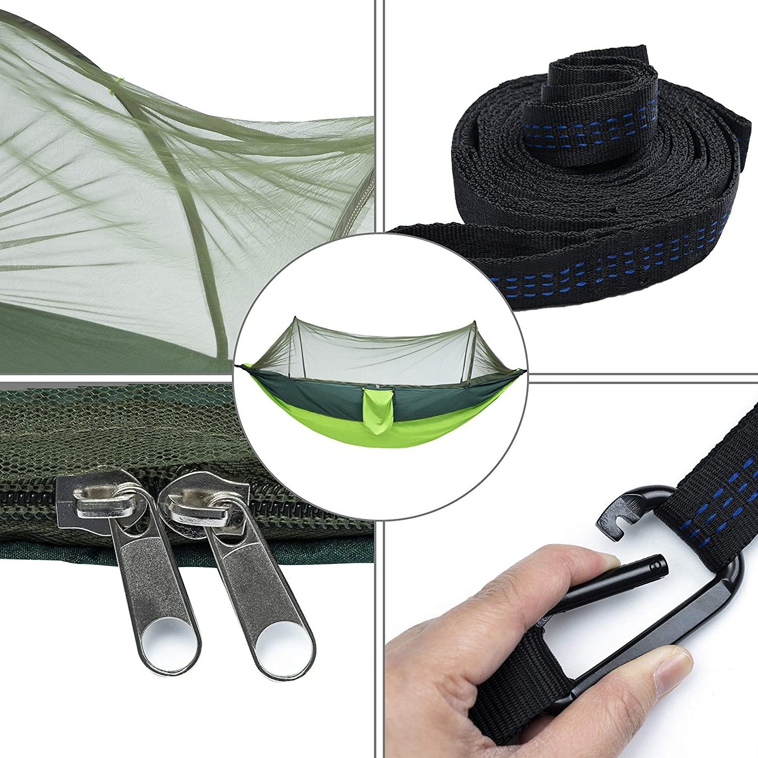 BODI hot sale easy open up mosquito nylon hammock camping hiking hamaca with mosquito net