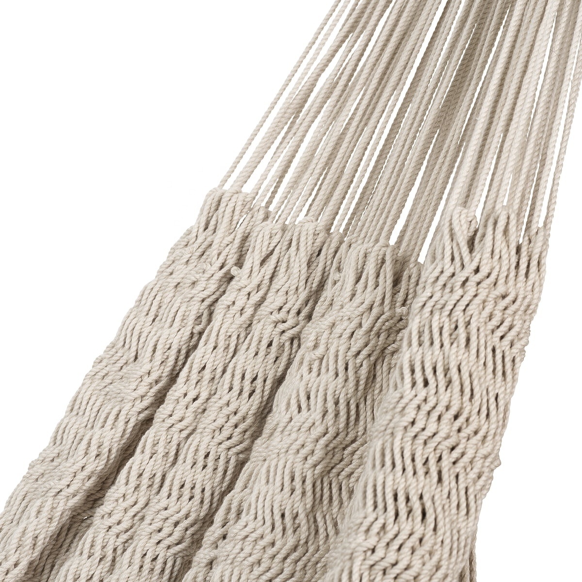 BODI Handmade Mayan Cotton Macrame Wave Path Hammock With Tassels