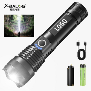 Super bright led flashlights torches work light lantern for camping hiking Rechargeable flashlight