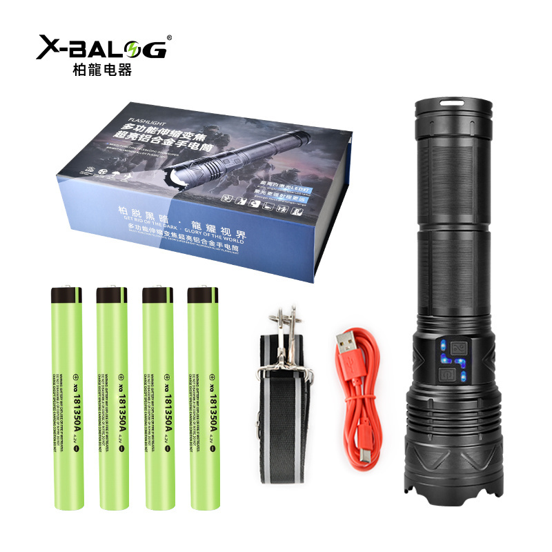 Torch light Led strong light flashlight powerful multifunctional rechargeable flashlight