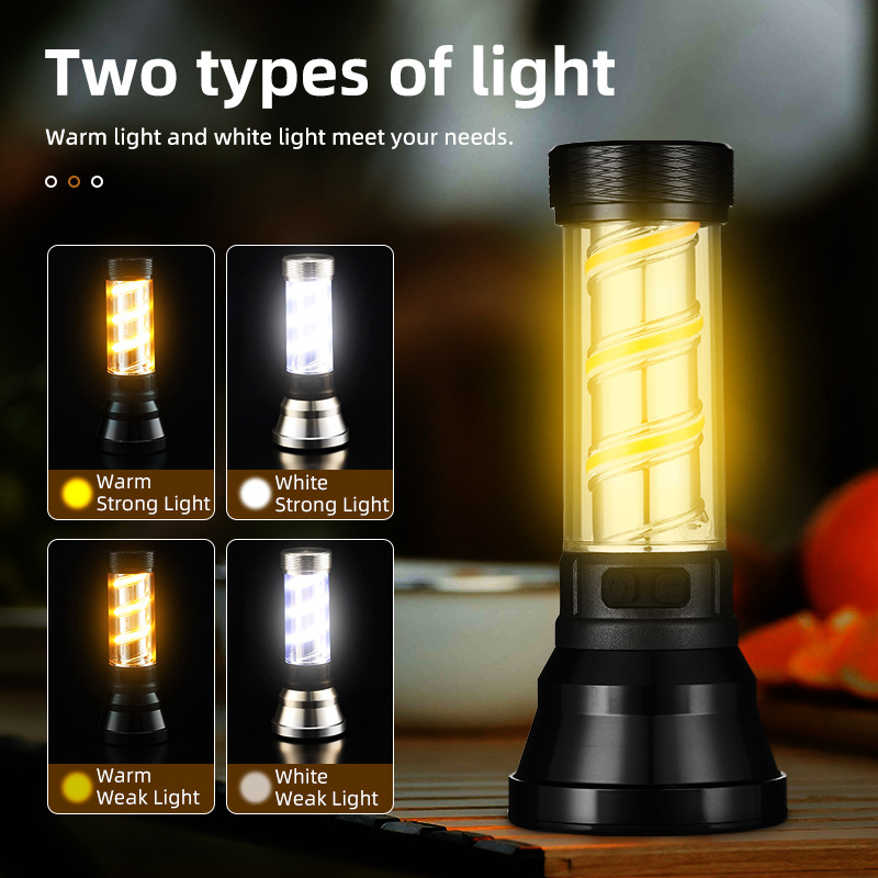 Portable outdoor led rechargeable lantern camping light camping lamp with hanging