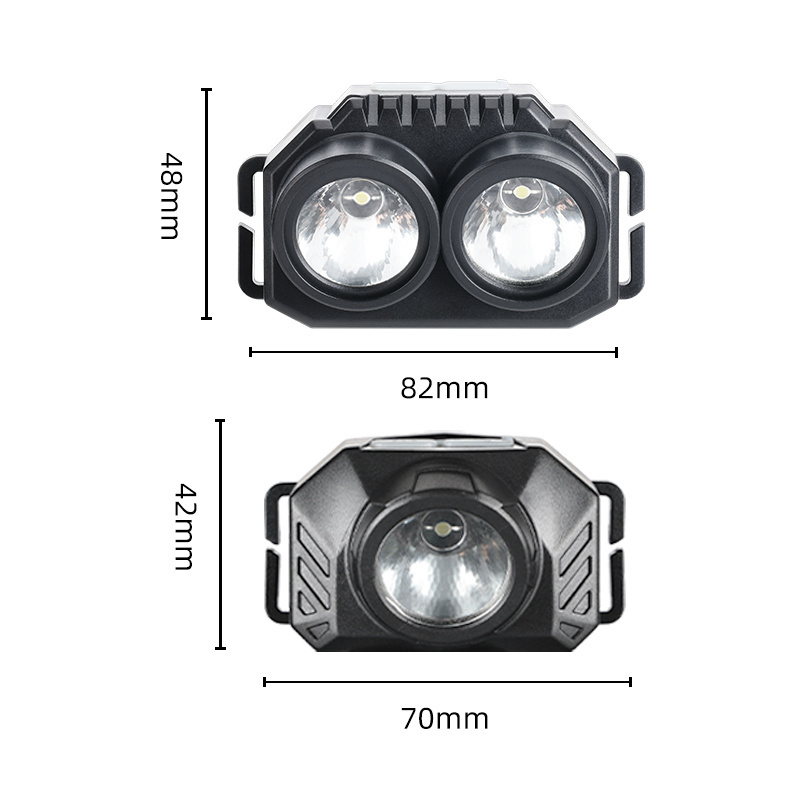 Personalized headlamps portable plastic headlamp led camping torch light lamp with usb