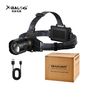 Rechargeable super bright led zoom head lamp for camping running fishing outdoor