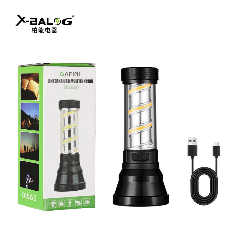 Portable outdoor led rechargeable lantern camping light camping lamp with hanging