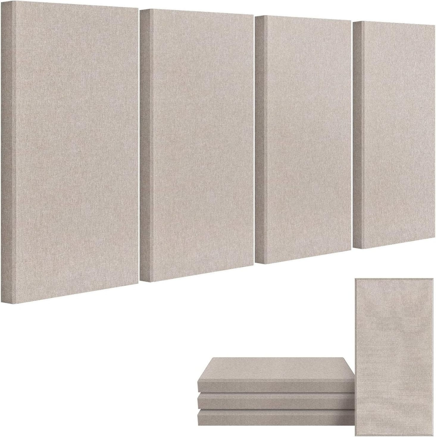 Self-adhesive Sound Absorbing Panels  Fiberglass Acoustic Panels Fabric Wrapped Panel for home