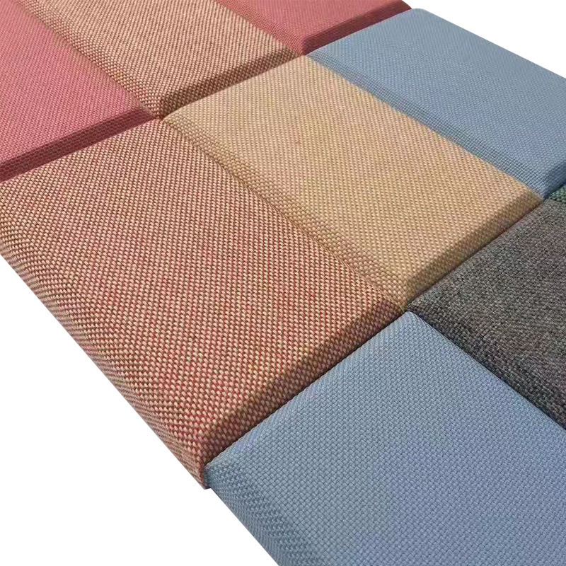 Cinema Fiberglass Acoustic Panel Decorative Fabric Wrapped Acoustic Wall Panel Hotel Soundproof Material