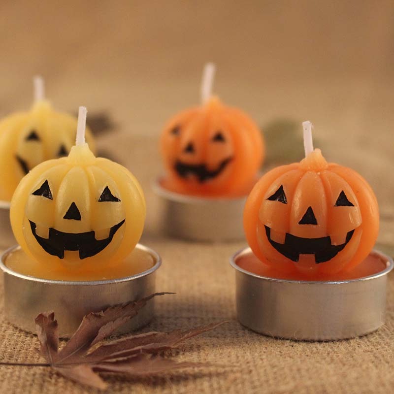 Pumpkin Shaped Halloween Tealight Candle,  Custom Private Label Party Gift Pumpkin  Candles