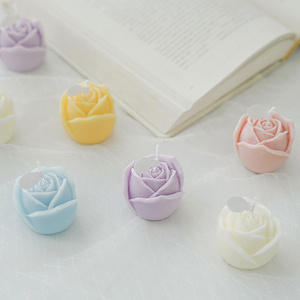 Handmade creative custom wholesale tulip flower ornaments indoor Aromatherapy Soy Candles Flower