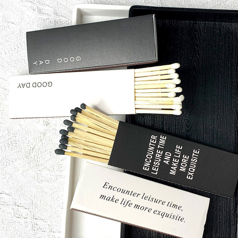 Custom Private candle label and packaging Use Wooden Stick Matches, Safety Matchbox Household Candle Matches