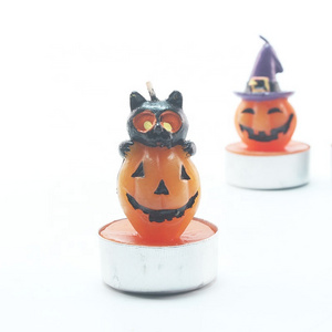 EVEN Halloween Pumpkin Shape Candle,  Home Party Decoration Halloween Tea light Candle