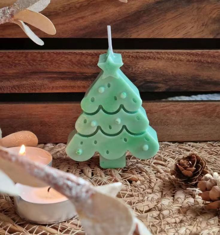 Christmas Tree Candles Christmas Gifts Aromatherapy Candles Wholesale Gifts Candles Creative Christmas Tree Baking Decorations