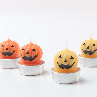 Pumpkin Shaped Halloween Tealight Candle,  Custom Private Label Party Gift Pumpkin  Candles