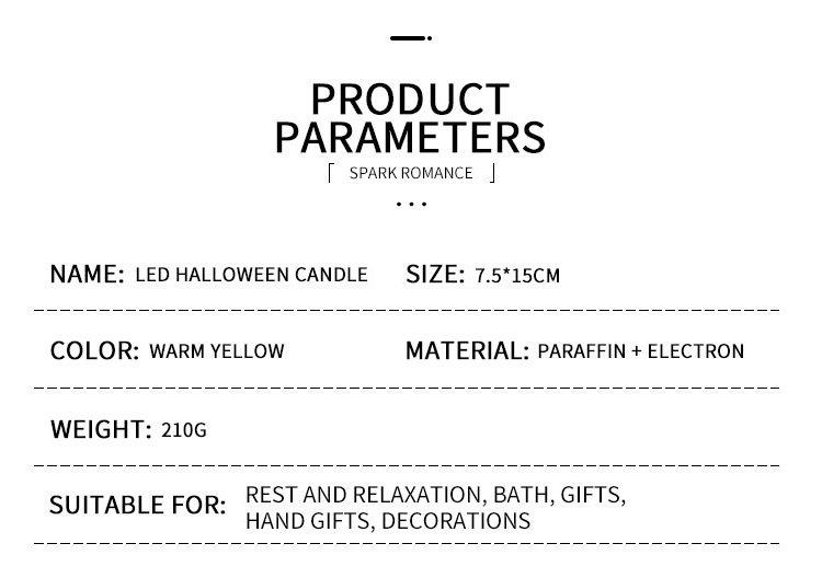 EVEN Halloween Flameless Flickering LED Candles with 6-Hour Timer Battery Operated Wax Candles