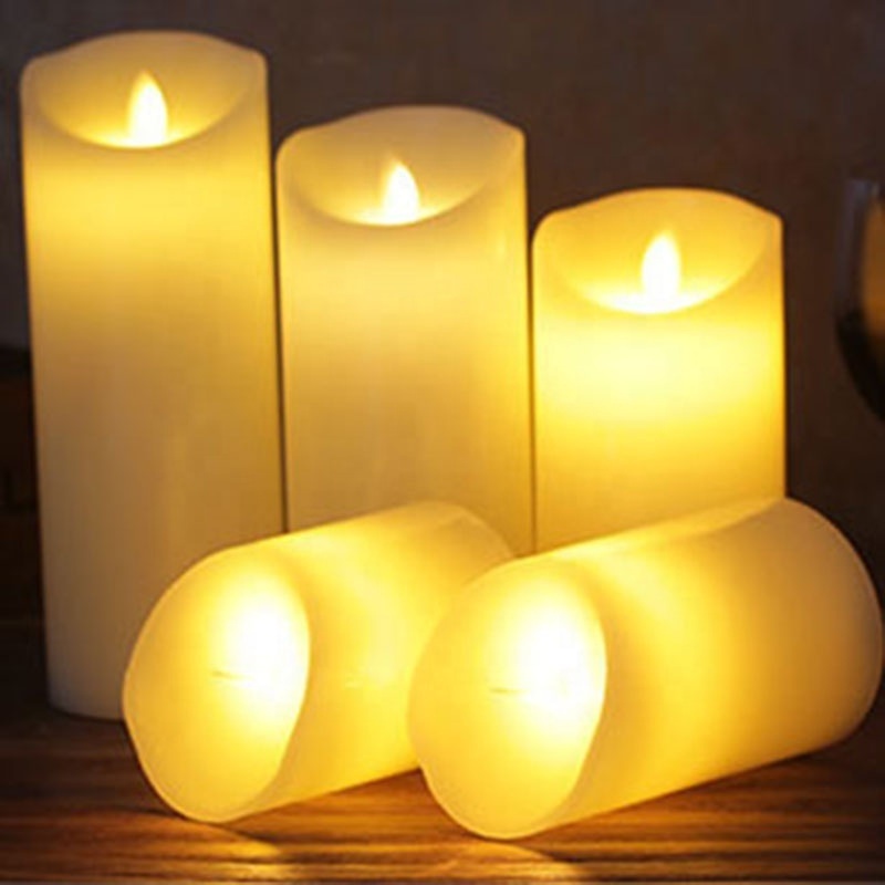 EVEN Professional Supplier Rechargeable Large Size Pillar Led Electric Candle For Party