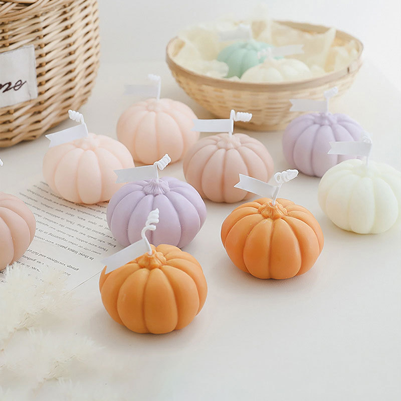 Handmade Decorative Aromatic Candles Pumpkin Shaped Scented Candle for Birthday Gifts