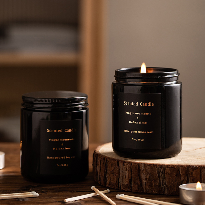 Custom fashion Hot Selling Soy Candles Private Label Scented Beeswax Candles Wood Wick shenzheng Scented Candles