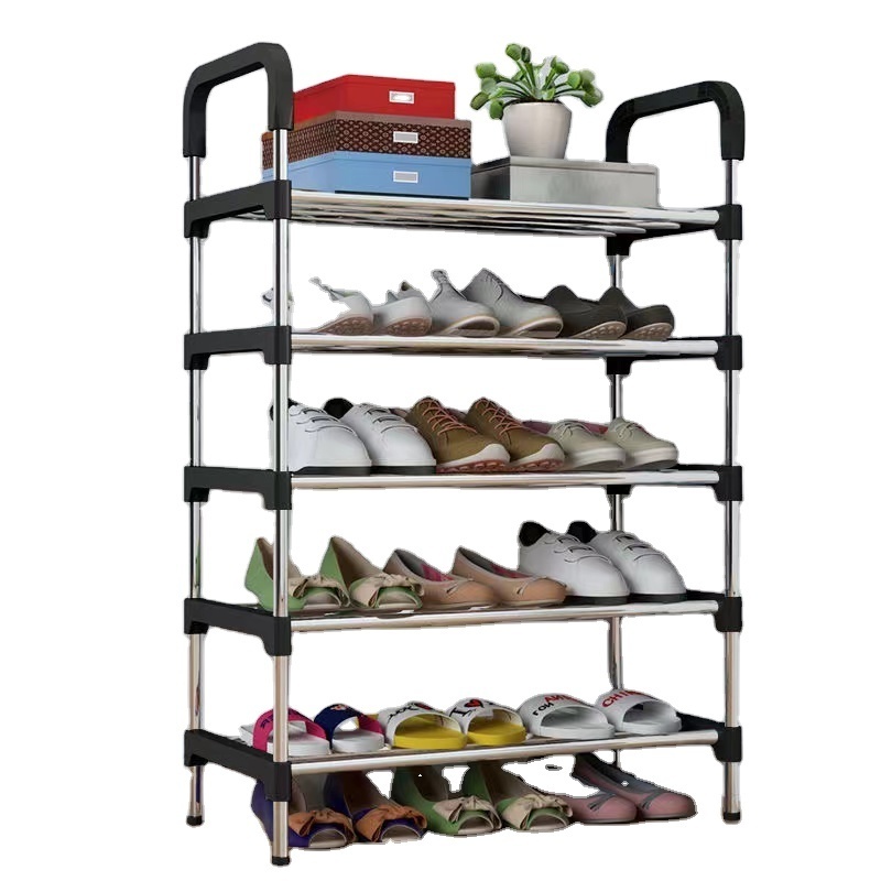 Best SALE shelf wholesale Taiwan household storage manufacturer DIY rotating 5 Tier Metal Revolving Shoe Rack