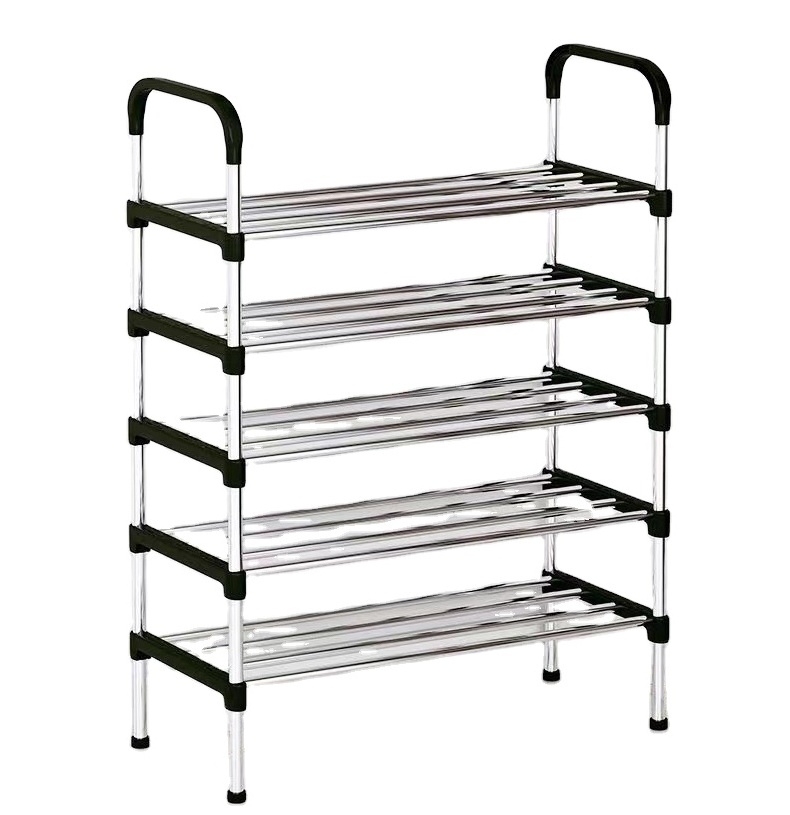 Best SALE shelf wholesale Taiwan household storage manufacturer DIY rotating 5 Tier Metal Revolving Shoe Rack