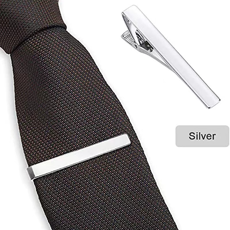 Tie Clip Copper material men's accessories silver gold Amazon fashion