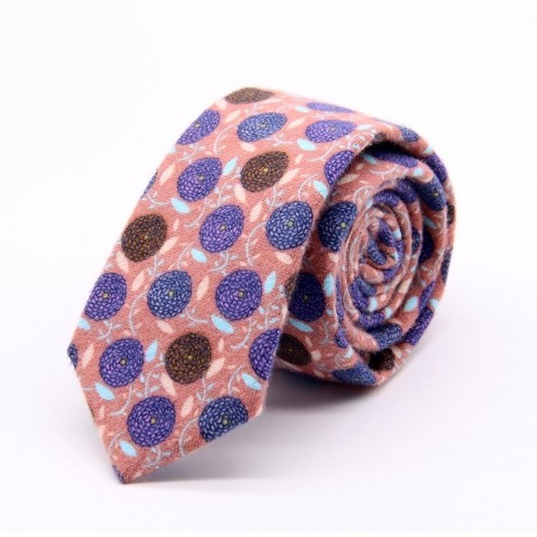 Hot Selling Casual Fashion Wholesale Custom Printed 100% Cotton Neck Tie for Men