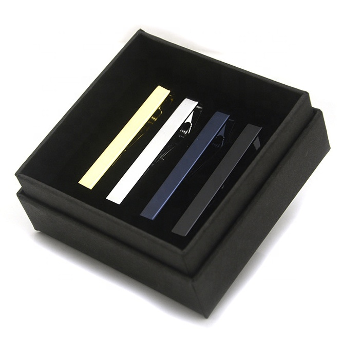 Classical Copper  Tie Clip Gift Box Regular Brass Tie Bar For Men