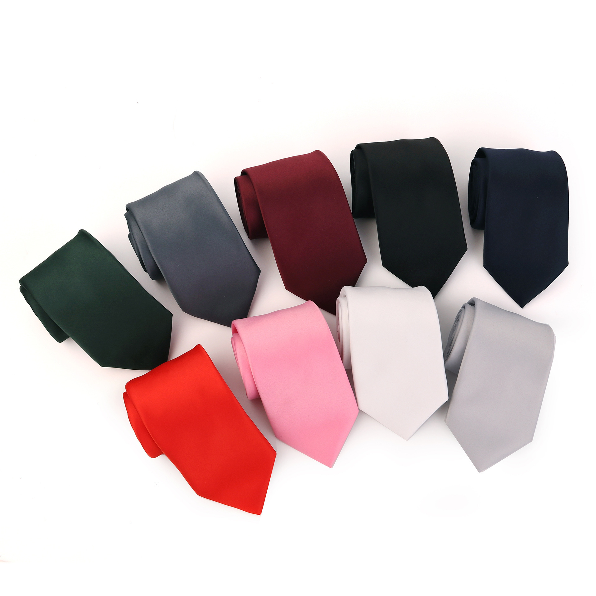 High quality handmade tie men's and women's shirts accessories hand tie Silk pure solid neckties cravate