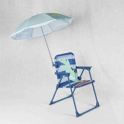 Customized Foldable Kids Summer Umbrella Folding Reclining Camping Beach Chair with paraso Umbrella