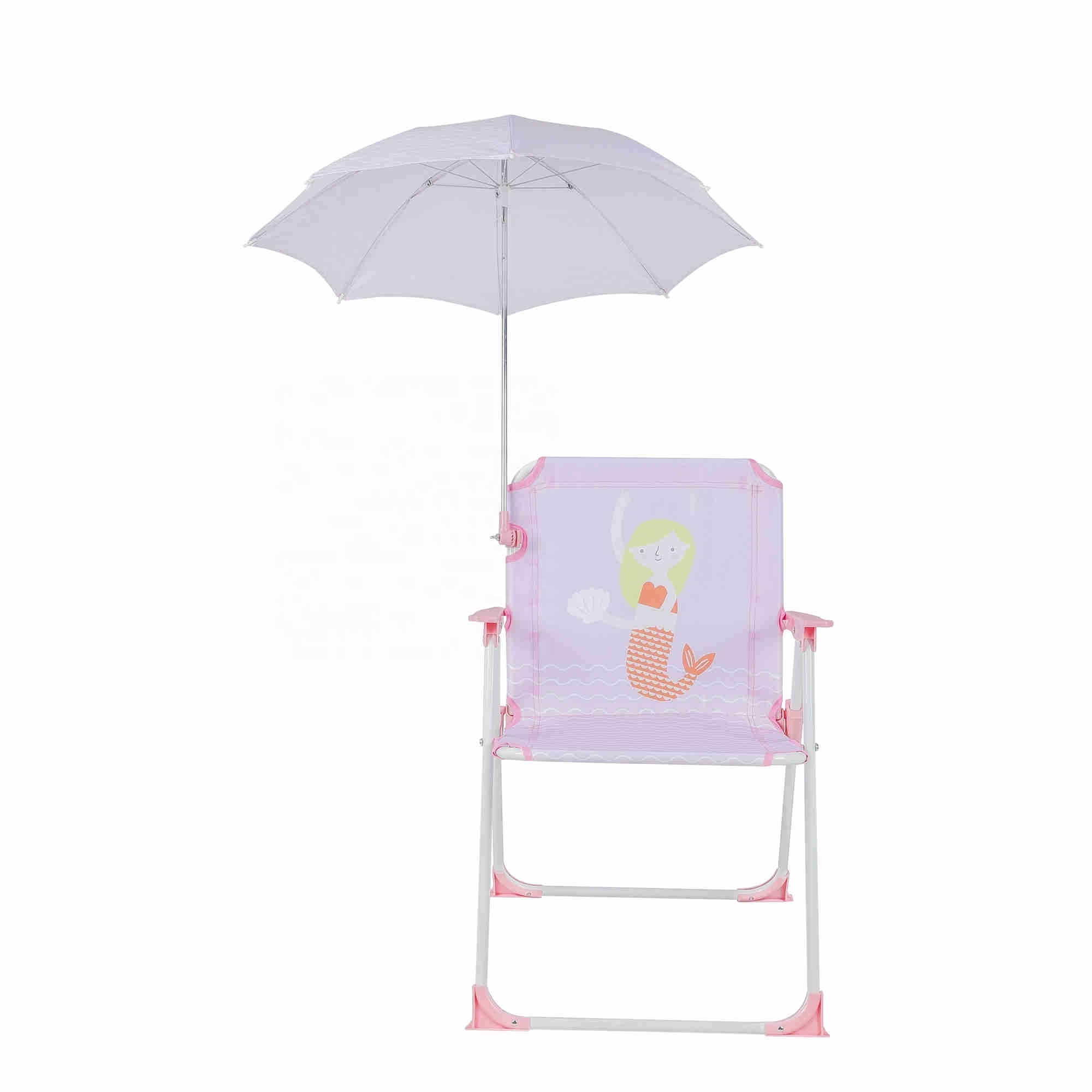 Portable Folding Kids Umbrellas Beach Camping Chair With Umbrella