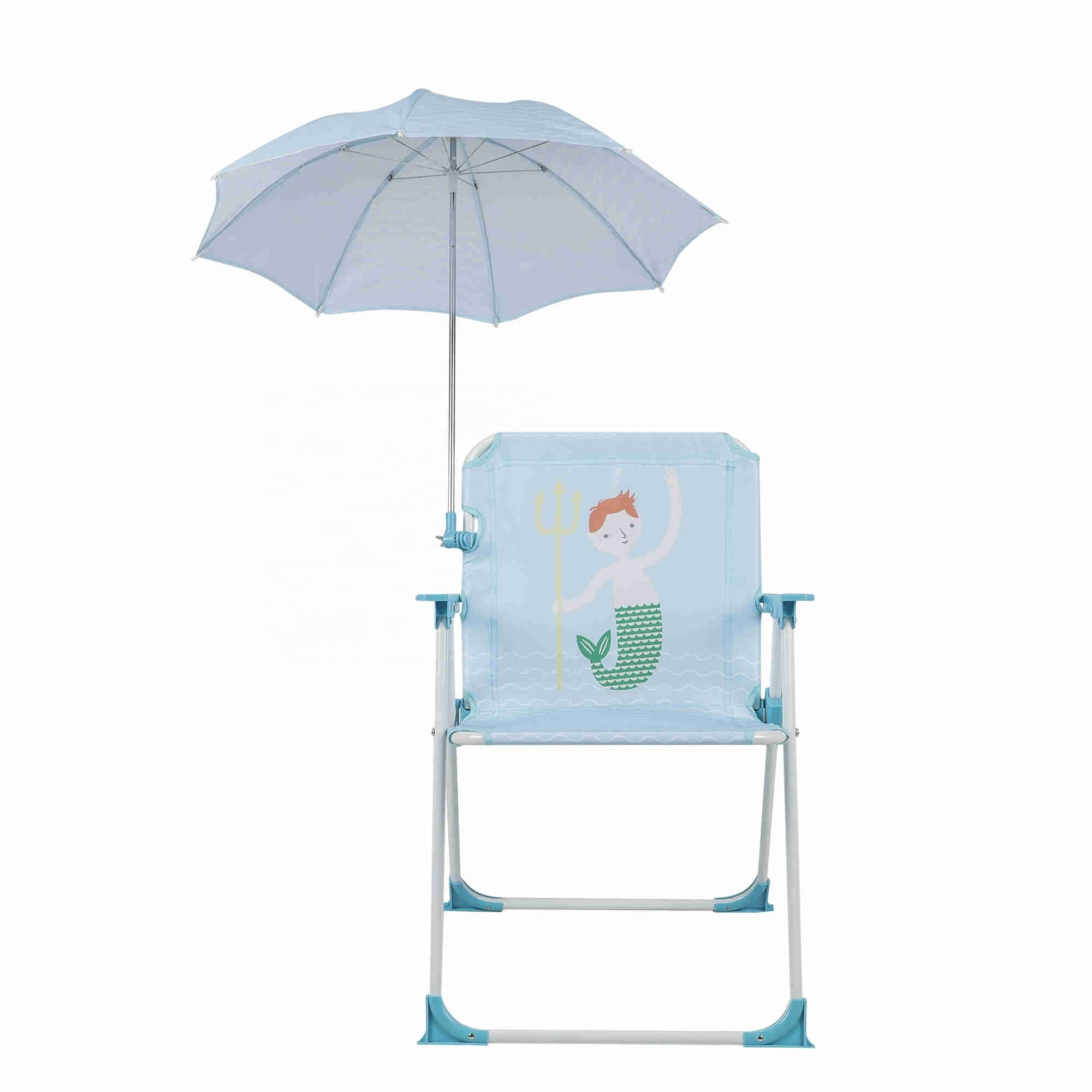 Portable Folding Kids Umbrellas Beach Camping Chair With Umbrella