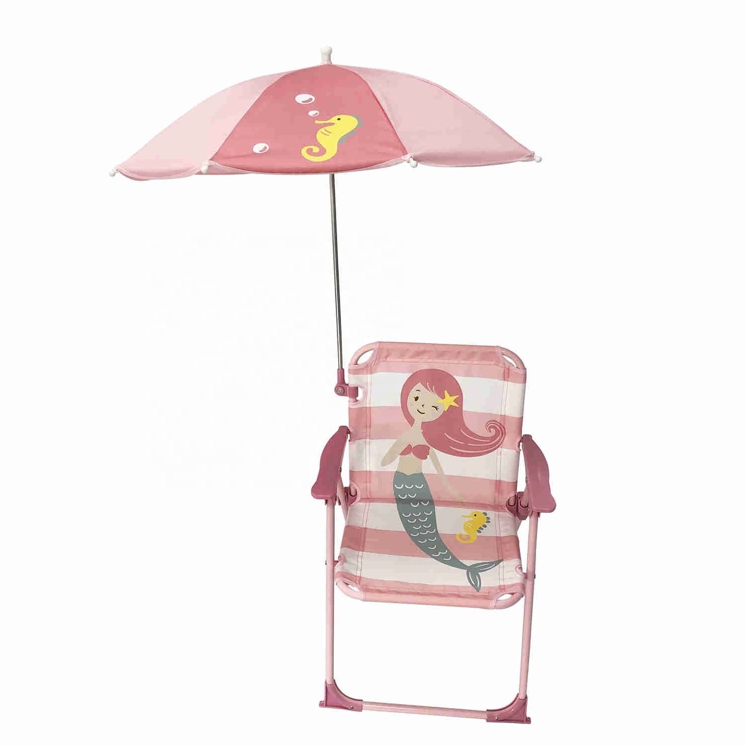 Portable Folding Kids Umbrellas Beach Camping Chair With Umbrella