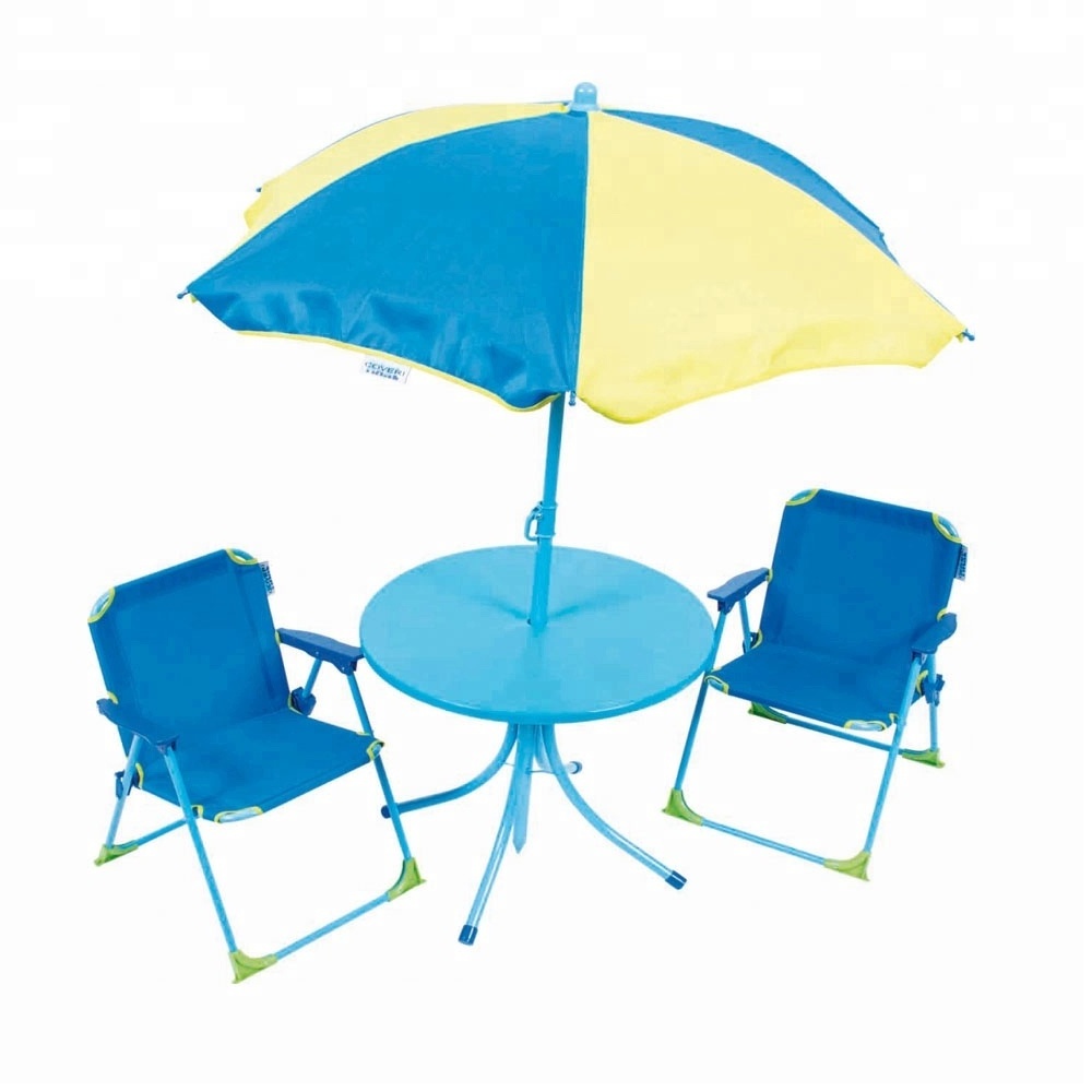 Kids Table Chairs Set Outdoor Patio Umbrella Set Indoor Outdoor Furniture