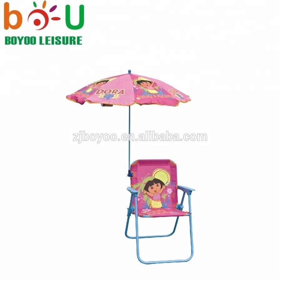 outdoor furniture cheap folding kids beach chair with umbrella