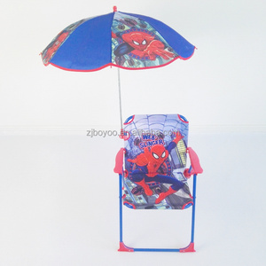 Promotional high quality foldable baby kids beach chair with umbrella