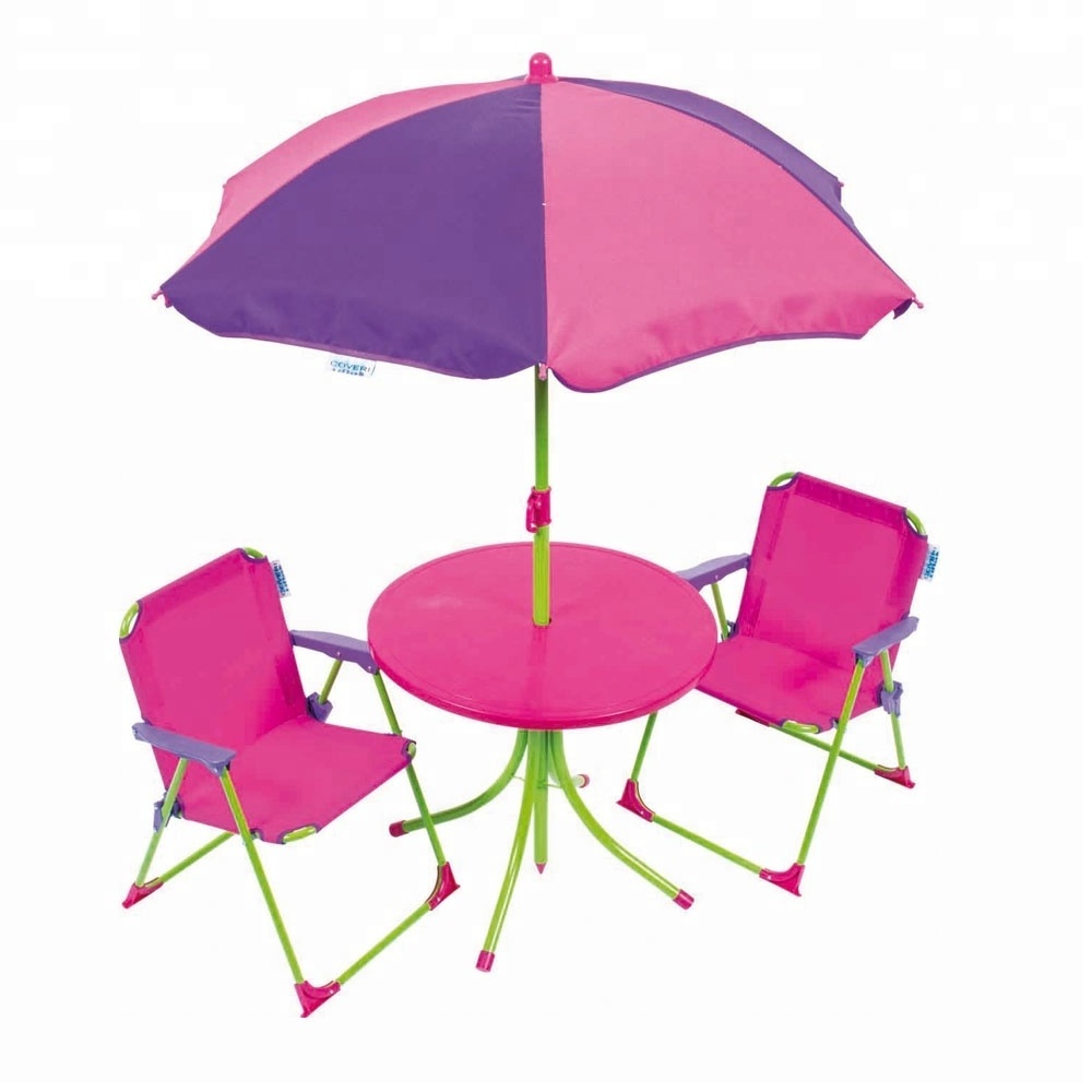 Outdoor Table and chair Bench folding back chair small table children's table and chair set with umbrella