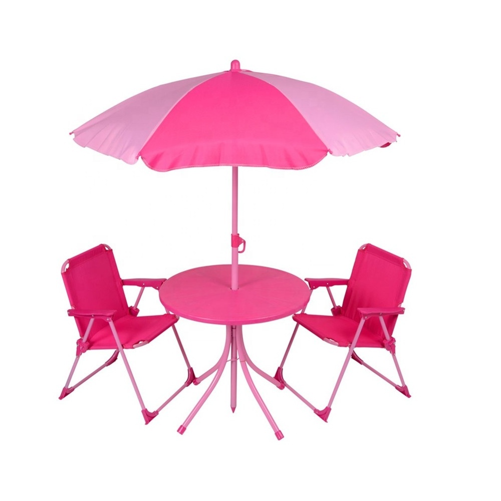 Kids Table Chairs Set Outdoor Patio Umbrella Set Indoor Outdoor Furniture