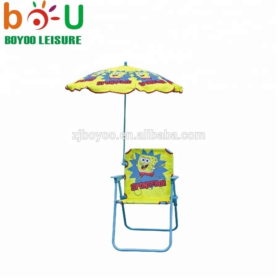 outdoor furniture cheap folding kids beach chair with umbrella