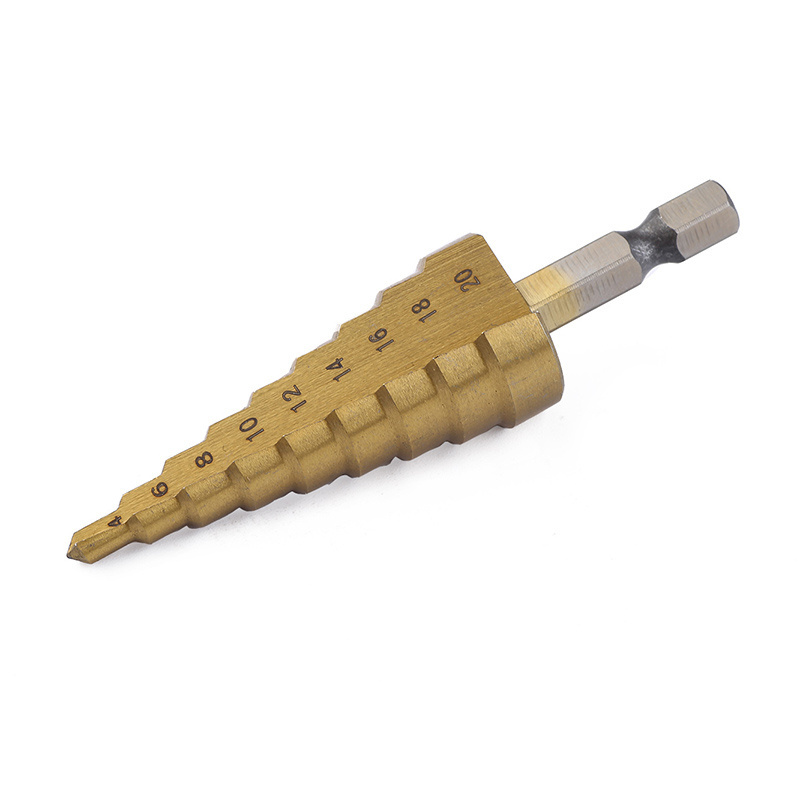 High speed steel 4241 step drill Bits 3PC metric combination  3-12 4-12 4-20  Wood Metal Drilling