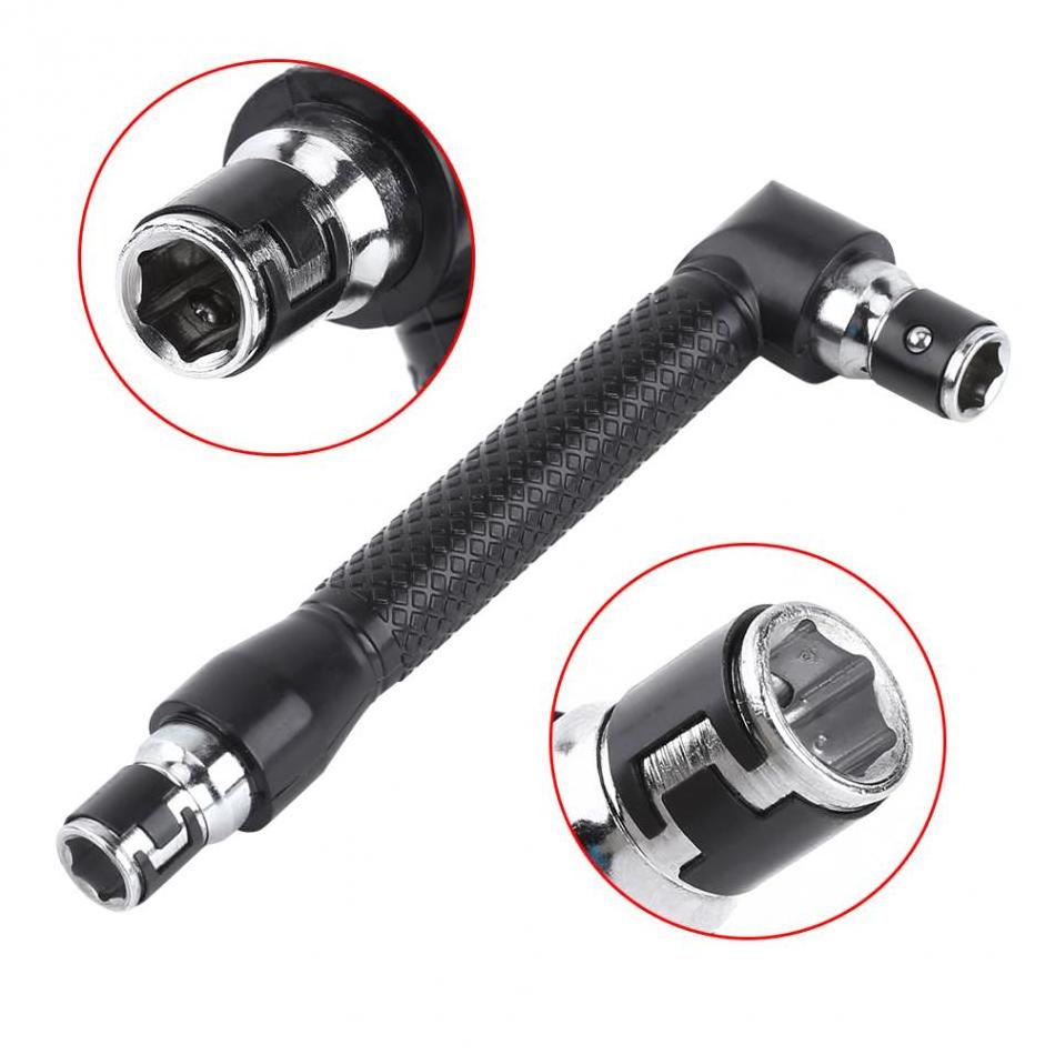 L-Shape Screwdriver Bit 1/4 Inch Hex Socket Wrench Universal Double Head Hand Tool Ratchet Wrench Tools Driver