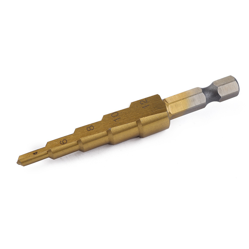 High speed steel 4241 step drill Bits 3PC metric combination  3-12 4-12 4-20  Wood Metal Drilling