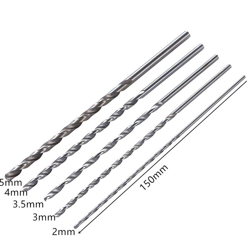 HSS Extra Long Twist Drill High Speed Steel Straight Shank  Twist Drill 150mm